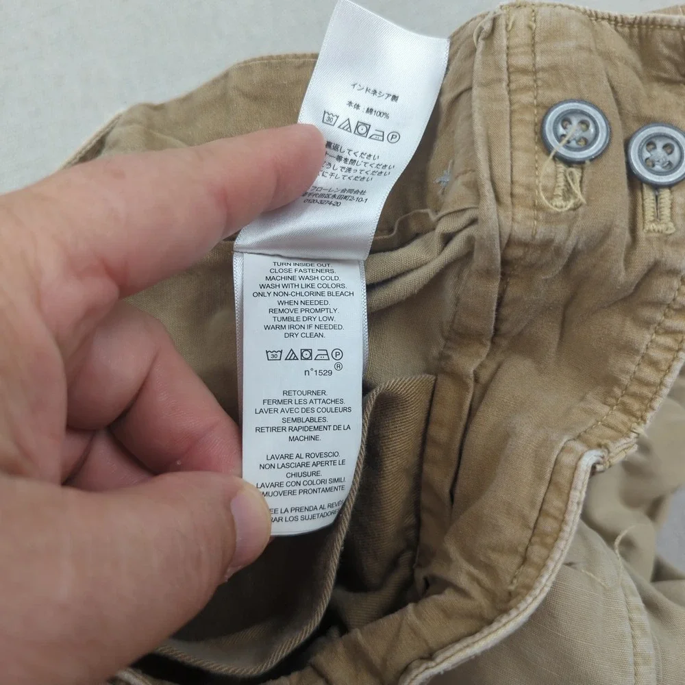 Polo Ralph Lauren Pants Mens 32x30 Khaki Belted Casual Preppy Outdoor‎
